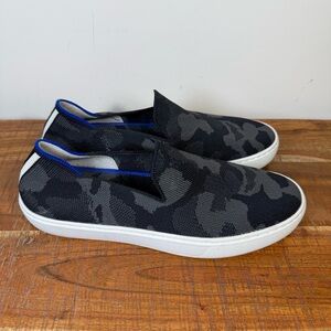 Rothy's Black Camo Women's Sneakers, Size 7